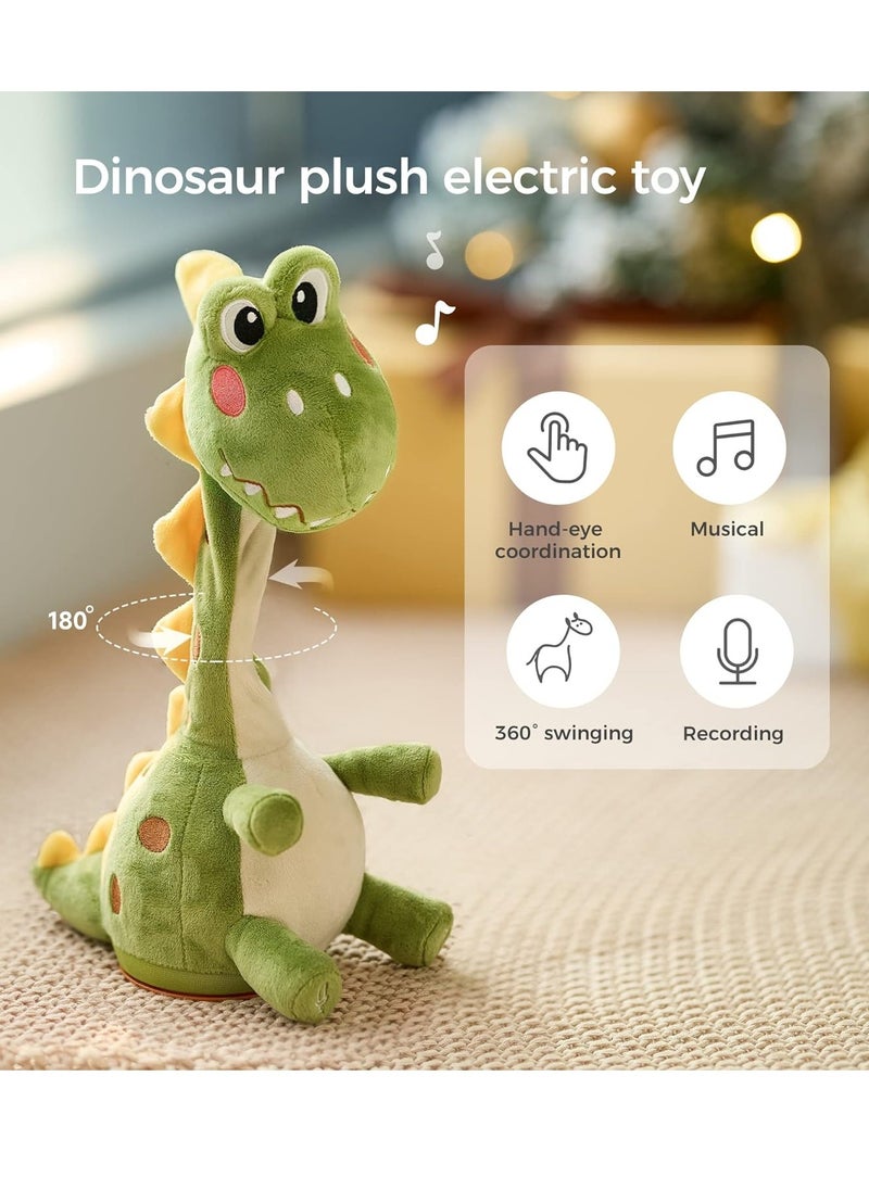 JOGAMS Talking Dancing Dinosaurs Electronic Plush Musical Toy with Recording Repeating Baby Toy Gifts  - Image 2