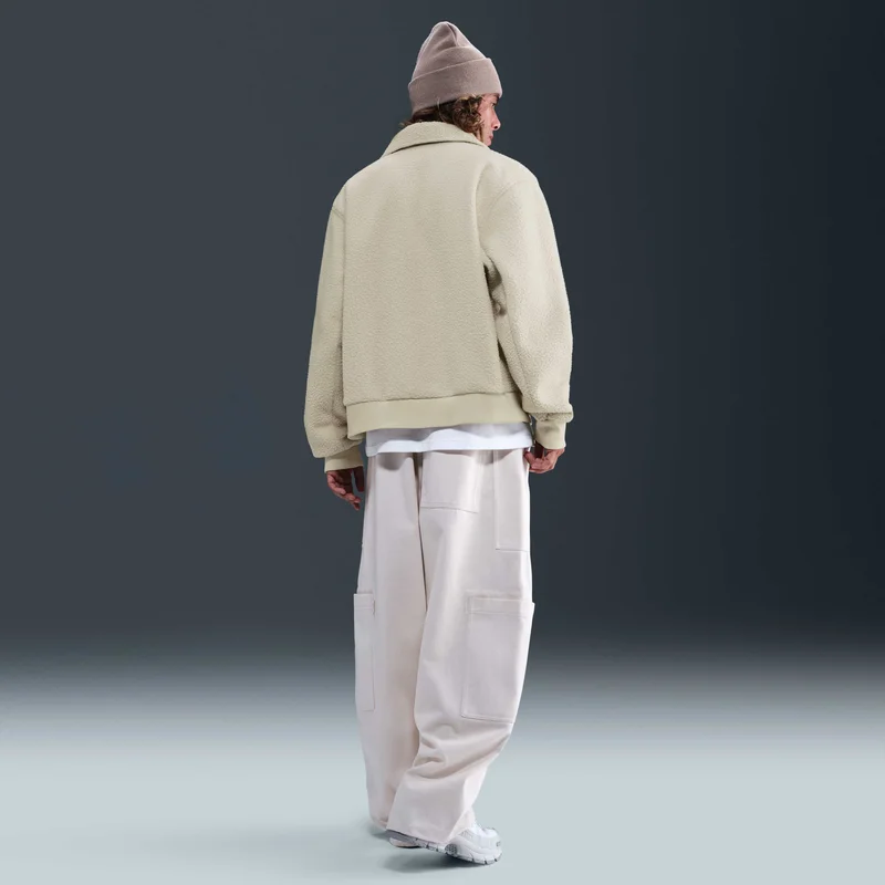 Nike Brown Men's Sportswear Club High-Pile Fleece Coaches Jacket for Men | Best Price UAE