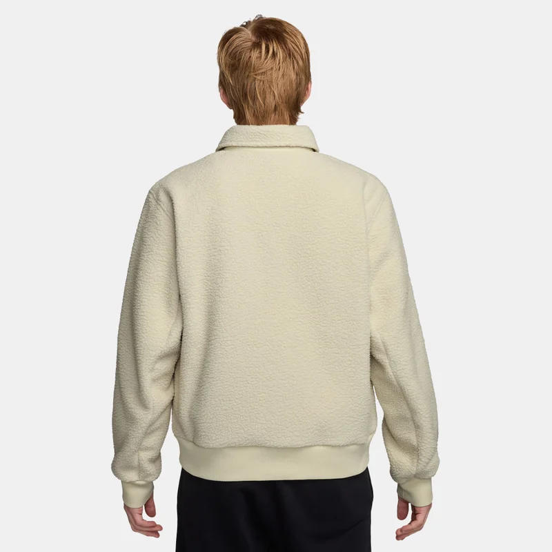 Nike Brown Men's Sportswear Club High-Pile Fleece Coaches Jacket for Men | Best Price UAE