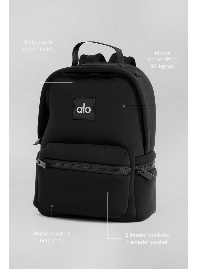 Alo Dual-Shoulder Backpack, Waterproof Matte Black Gym Bag - Image 2