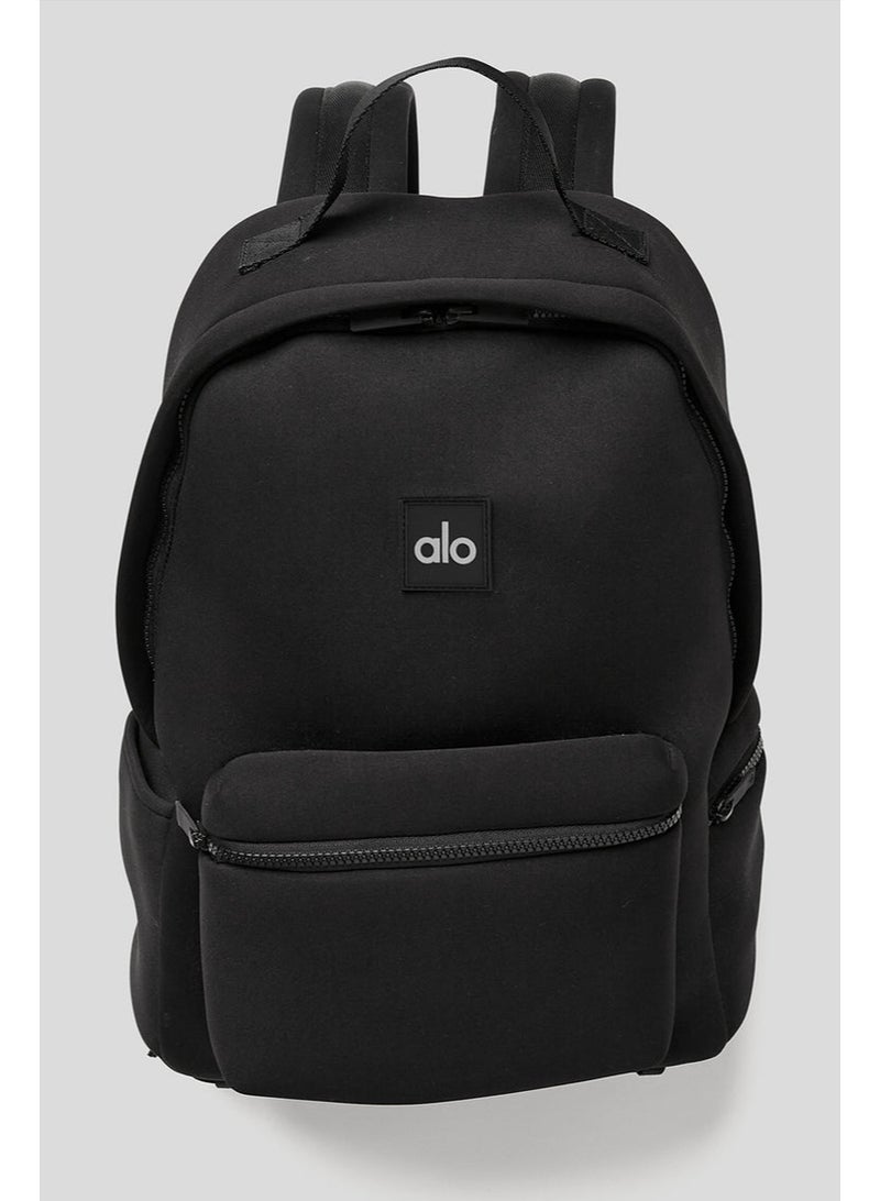 Alo Dual-Shoulder Backpack, Waterproof Matte Black Gym Bag - Image 1