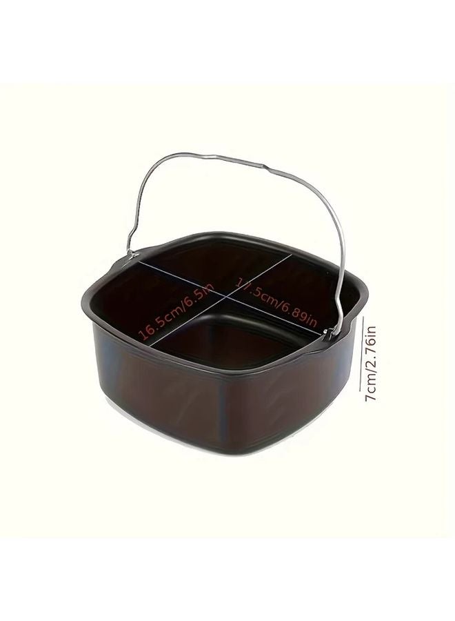 8 Inch Stainless Steel Non Stick Air Fryer Baking Tray Oven Safe Easy Clean - Image 5
