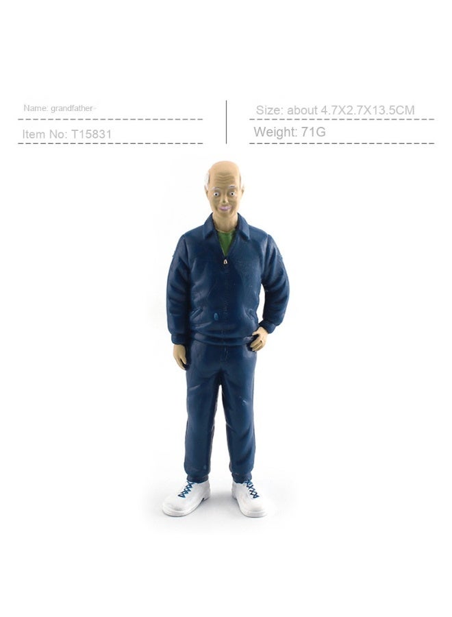 NIBEMINENT Lifelike Human Figurine - Family Member Static Display Toy