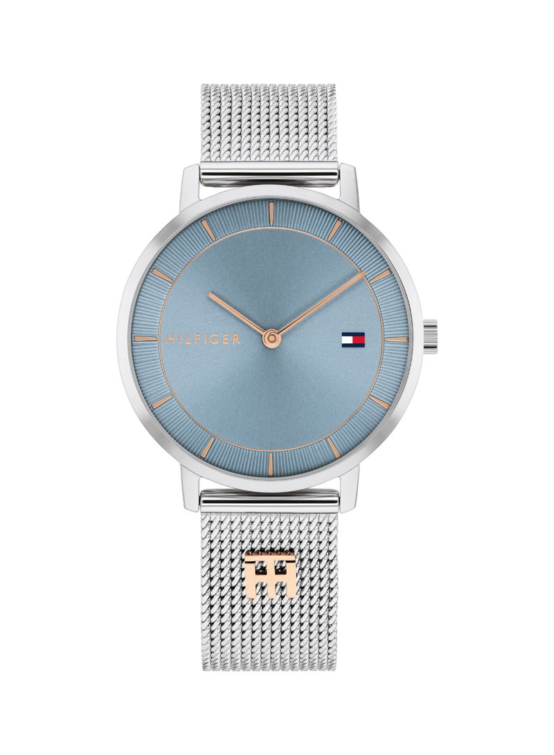 TOMMY HILFIGER ساعة يد أنالوج نسائية بحالة زرقاء دائرية - 1782738 - Image 2