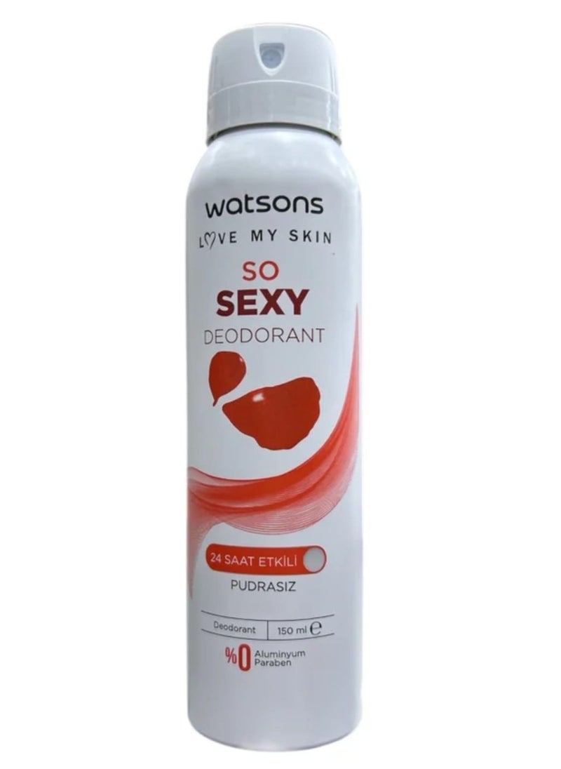 Watsons Watson Deodorant, Powder Free, 150 ml 