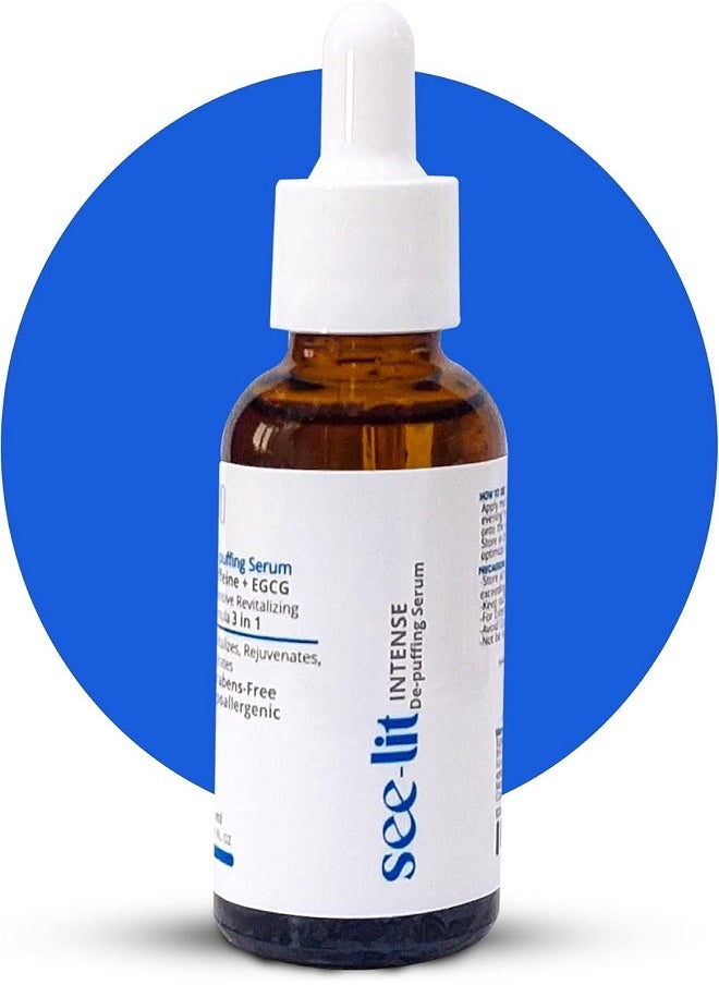MEDINZA Seelit Intense De-puffing Serum Caffeine + EGCG intensive Revitalizing formula 3 in 1 30ml  - Image 2