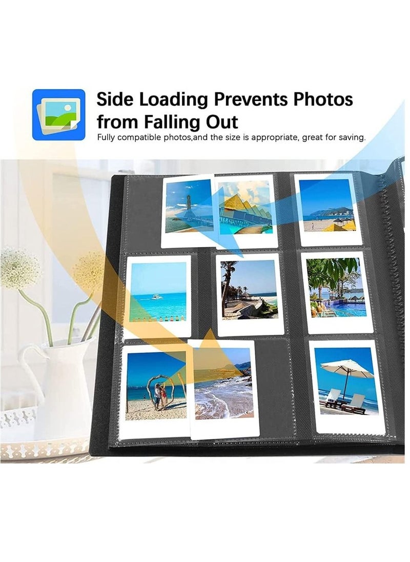 NANAO Pieces Of Moment Mini Book Album,432 Pockets Photo Album for Fujifilm Instax Mini Camera,for Fujifilm Instax Mini 11 90 70 9 8+ 8 LiPlay Instant Camera(Black)  - Image 4
