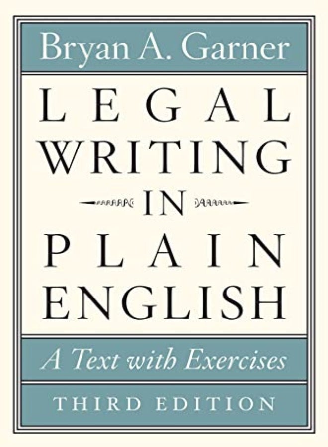 LEGAL WRITING IN PLAIN ENGLISH E03