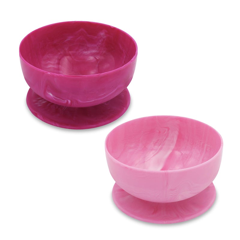 ChooMee Silicone Baby Suction Bowls | Non Slip Extra Strong Suction Base with Durable and Firm Bowl | Ideal for Infant and Toddler Baby Led Feeding | Small 2 CT - Image 1