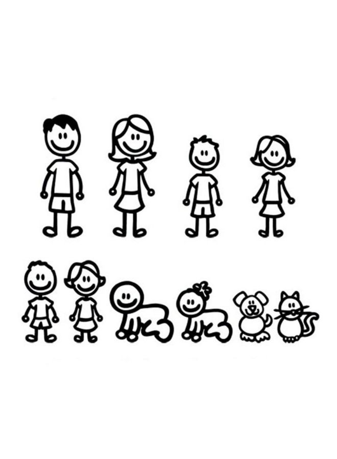 NIBEMINENT Kawaii Funny Design Decorative Car Sticker - Image 2