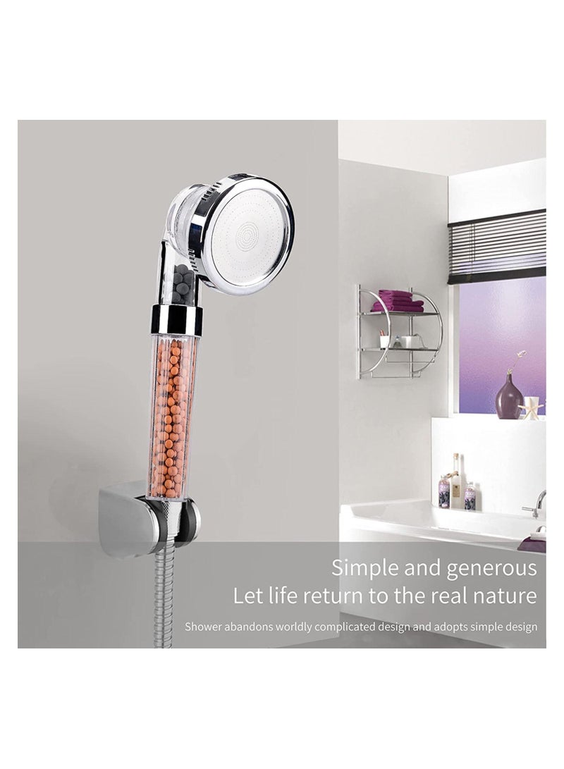 Excefore Shower Head Filter, Water Saving Filtration High Pressure for Low Pressure Increaser Shower , Handheld Shower Heads for Hard Water , 3 Spray Modes Adjustable(White)  - Image 3