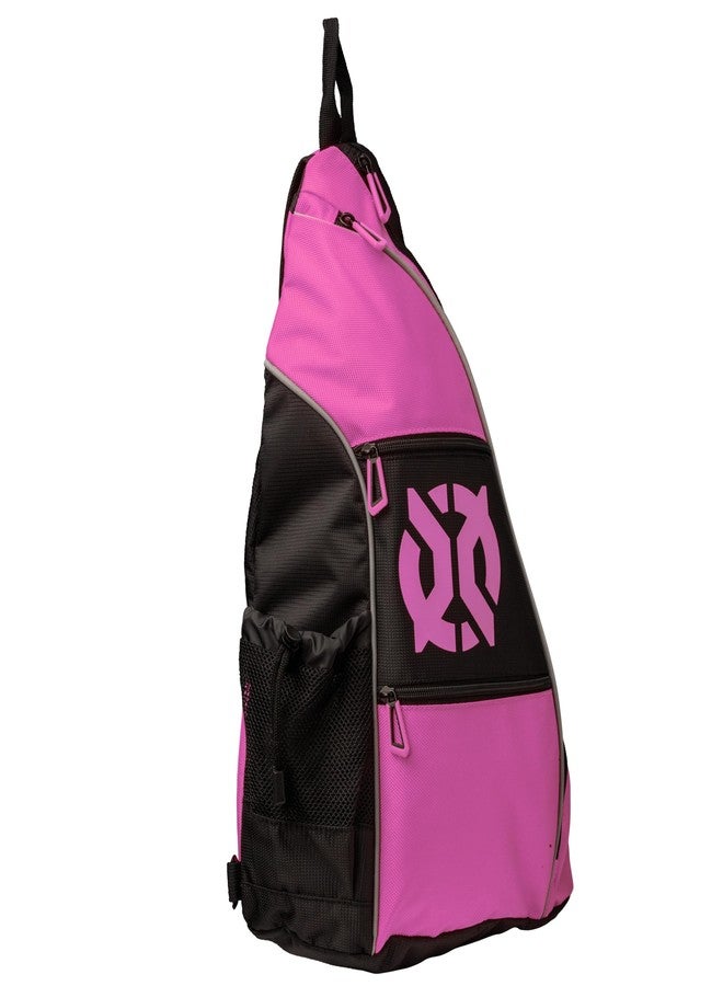 ONIX Pickleball Pro Team Sling Bag — Pink/Black with Adjustable Strap, Durable Construction, and Spacious Storage for Pickleball Gear - Image 1