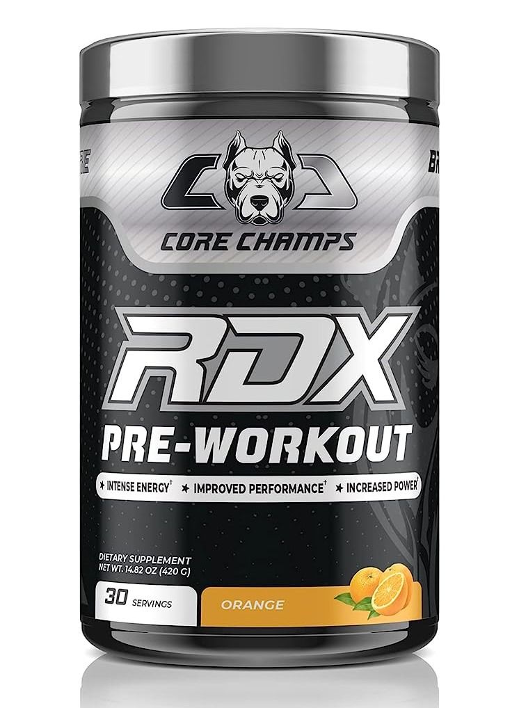كور تشامبس كور شامبس RDX مكمل قبل التمرين بنكهة البرتقال 420 جرام - 30 حصة - Image 1