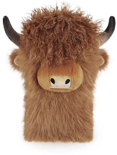 mytag Curlyhaired Highland Cow Driver Headcover Funny Soft Cozy Plush Animal Golf Driver Head Cover Brown - Image 1