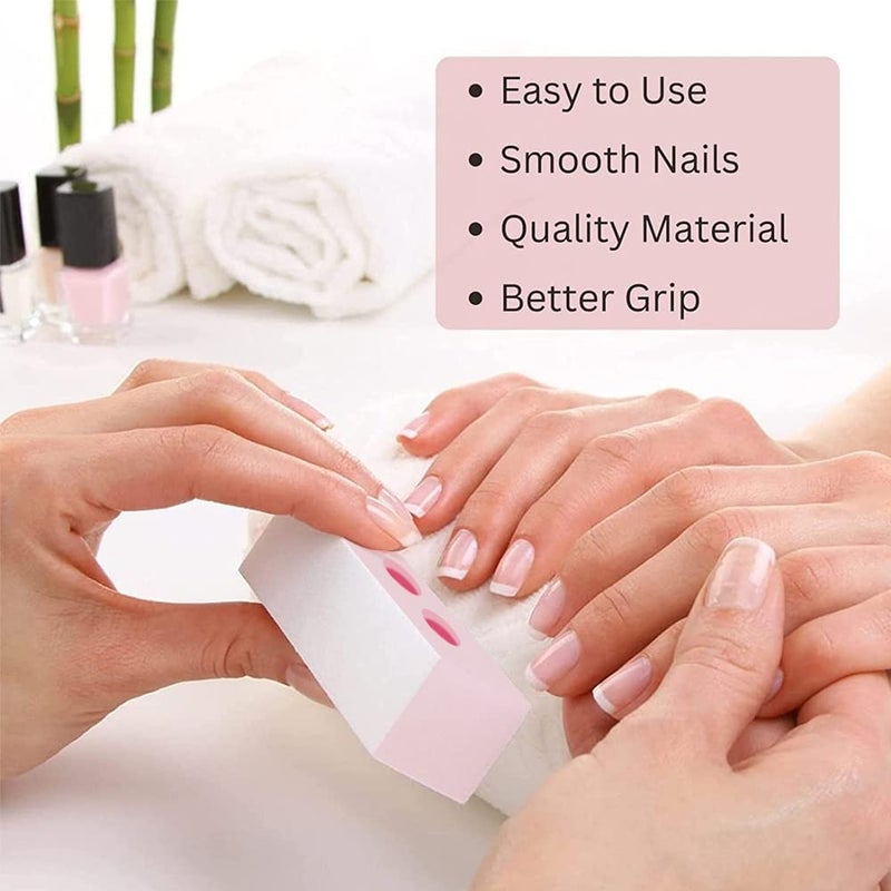 Tandem in 1 Nail High Shiner Polisher Buffer Sand Filer Smooth n Soft Manicure n Pedicure Buffing Tool With Finger Grip For Home n Salon Set Of 1 - Image 2