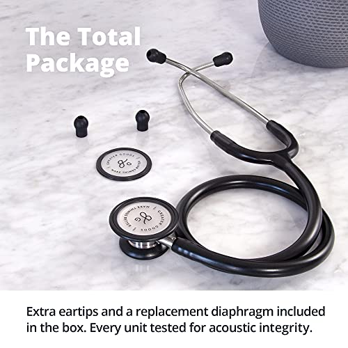 Greater Goods Dual-Head Stethoscope–Clinical Grade, Lightweight, High-Precision Sound, Ideal for Doctors, Nurses, Students, and Medical Professionals, FSA and HSA Eligible (Black and Stainless Steel) - Image 5