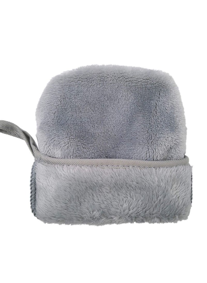 SYOSI "Soft Facial Mitts, Reusable Makeup Remover Glove, Soft Microfiber Face Deep Cleaning Pads, Flannel Body Wash Mitts, Bath Spa Cloth, Hypoallergenic Microfibre Face Cloth 2PCS"  - Image 5