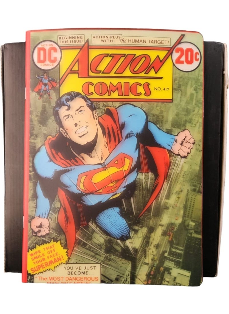Mynote Superman Comic Book 26X18.5 Lined 40 Sheets Notebook 