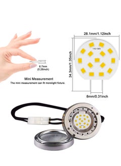 KASTWAVE 8 Pack G8 LED Bulb Dimmable Disc Puck Light Bulbs Halogen Bulb Equivalent Warm White for Under Counter Kitchen Lighting Under Cabinet Light  - Image 5