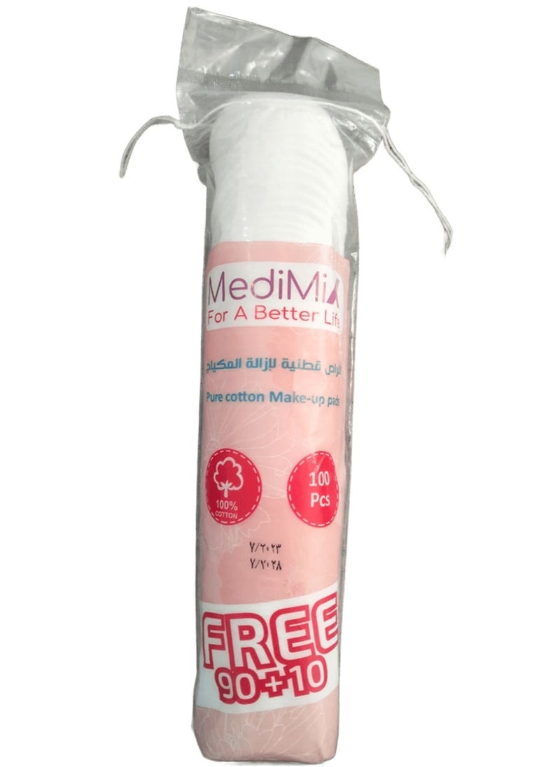 Medimix medimix pure cotton make up pads 100 pcs  - Image 1
