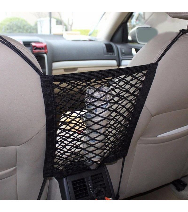 Black 360 Degree Rotatable Motorcycle Cargo Net With 4 Adjustable Hooks - Image 4