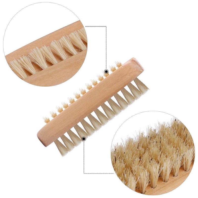 Tbestmax Cleaning Nail Fingernail Brush Wood 2 Side for Manicure Pedicure Women Kids 4 Pack - Image 4