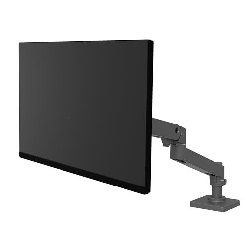 Ergotron Upgraded LX Pro Premium Monitor Arm Single Monitor Desk Mount fits Flat Curved Ultrawide Computer Monitors up to 34 Inches 4 to 22 lbs VESA 75x75mm or 100x100mm Dark Grey - Image 3