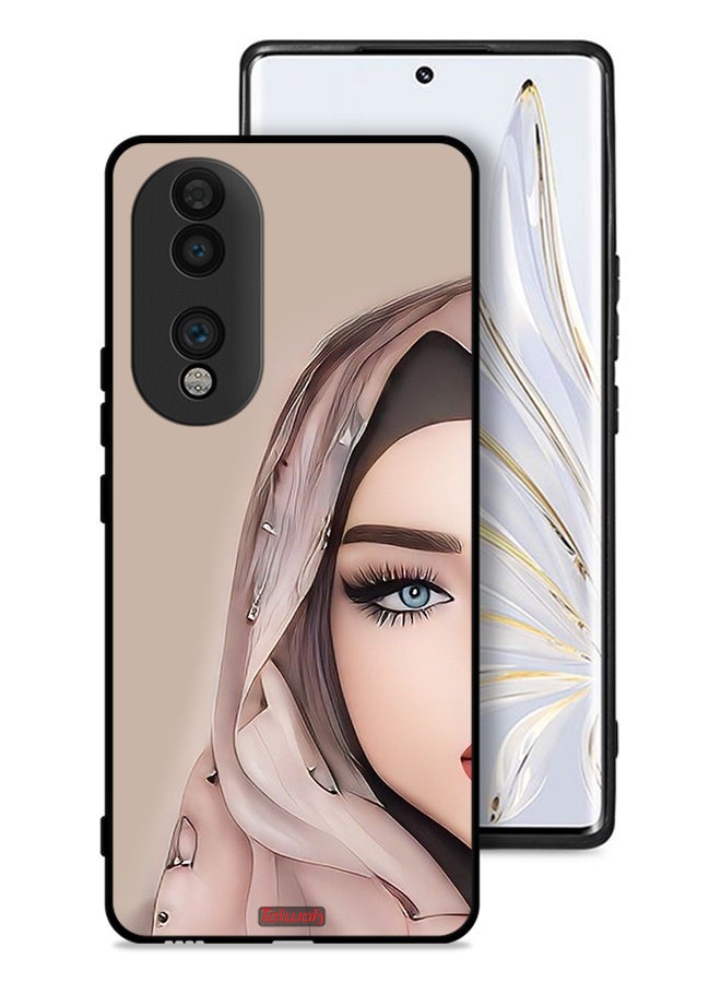 Tolwak Honor 70 Protective Case Cover Half Face Girl Art - Image 1