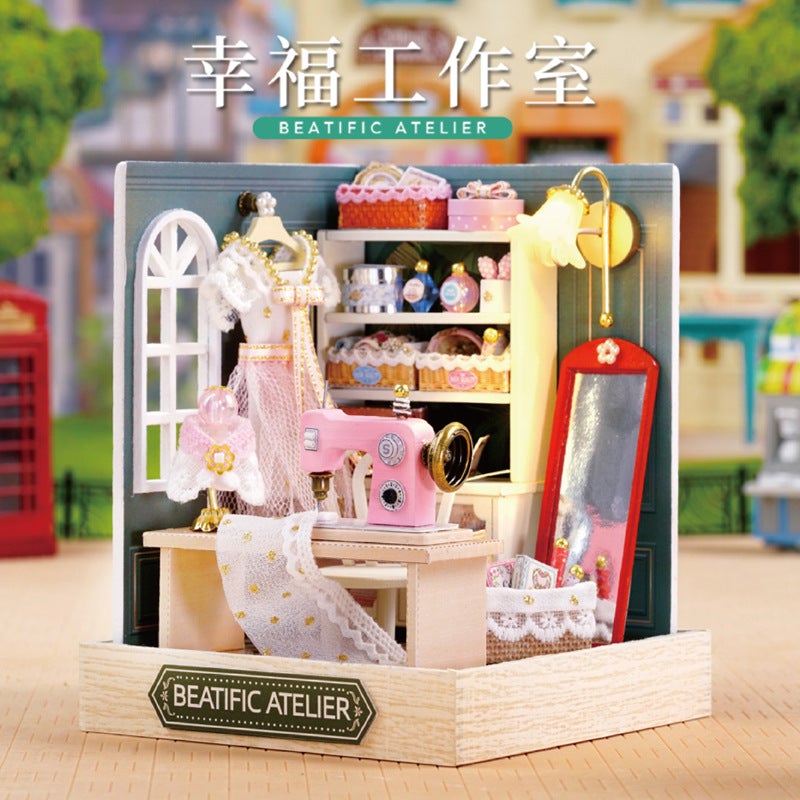 Zhiqu House Diy Cabin New Happy One Pavilion Handmade Assembled Model Toys Small House Creative Birthday Gift - Image 4