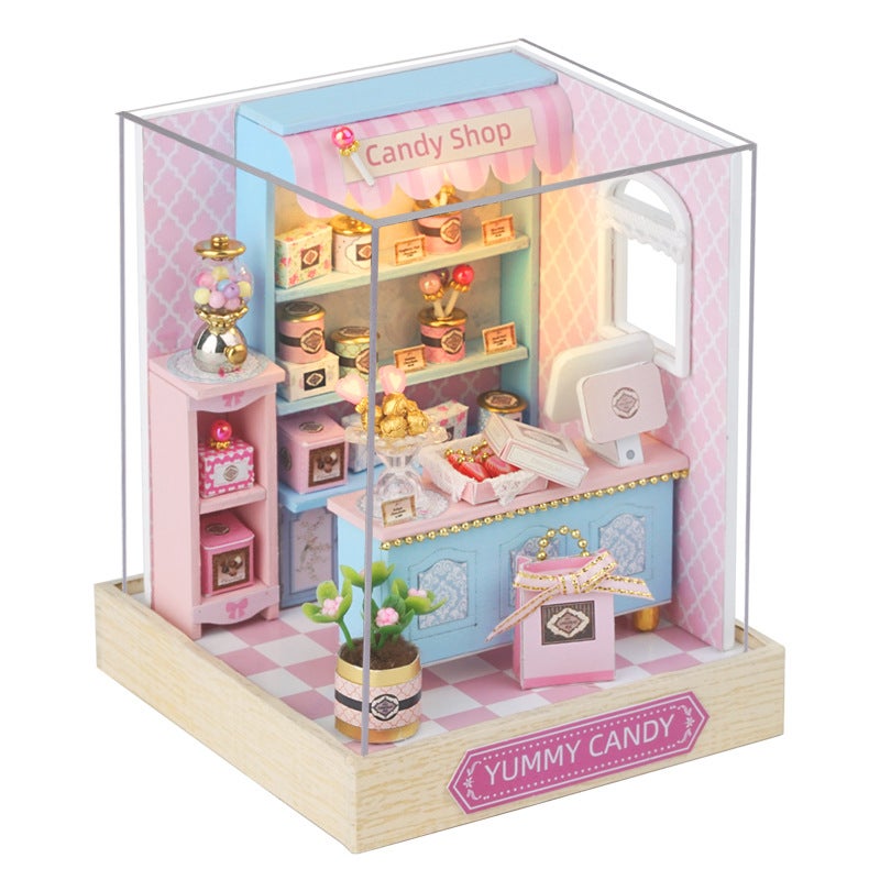 Zhiqu House Diy Cabin New Happy One Pavilion Handmade Assembled Model Toys Small House Creative Birthday Gift - Image 1