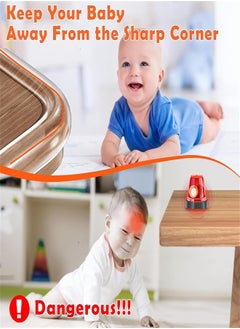 Generic Silicone Soft Corner Protectors for Kids, 2M Baby Proofing Corner Protectors Pre-Tape Adhesive Table Edge Protector Strip for Kids Safety Child Table Cabinets Furniture Bumper for Table Cabinets Drawers  - Image 3
