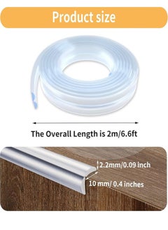 Generic Silicone Soft Corner Protectors for Kids, 2M Baby Proofing Corner Protectors Pre-Tape Adhesive Table Edge Protector Strip for Kids Safety Child Table Cabinets Furniture Bumper for Table Cabinets Drawers  - Image 2