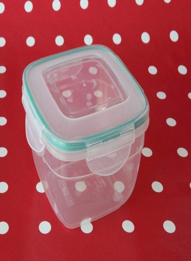 بلاستارت مجموعة علب تخزين الطعام PlastArt 105 Fresh Box المربعة، مجموعة متعددة القطع، سعة 4 أكواب، عبوة من 4 قطع، شفافة - Image 4