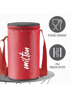 Milton MILTON Ambition 4 Stainless Steel Tiffin, 4 Containers, 300 ml Each with Jacket, Red | Light Weight | Easy to Carry | Leak Proof | Food Grade | Odour Proof  - Image 2