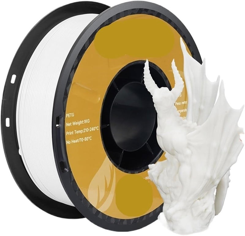 Filament 1kg 1.75mm ±0.03mm for 3D Printer,Compatible for PLA TPU 2.2LBS Printing Plastic Material(PLA Gray) - Image 2