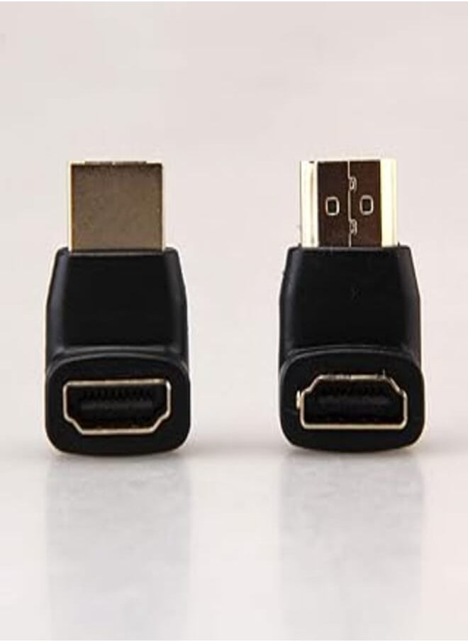 Generic - Star 90 degree 270 degree hdmi male to female right angle adapter connector - Image 1