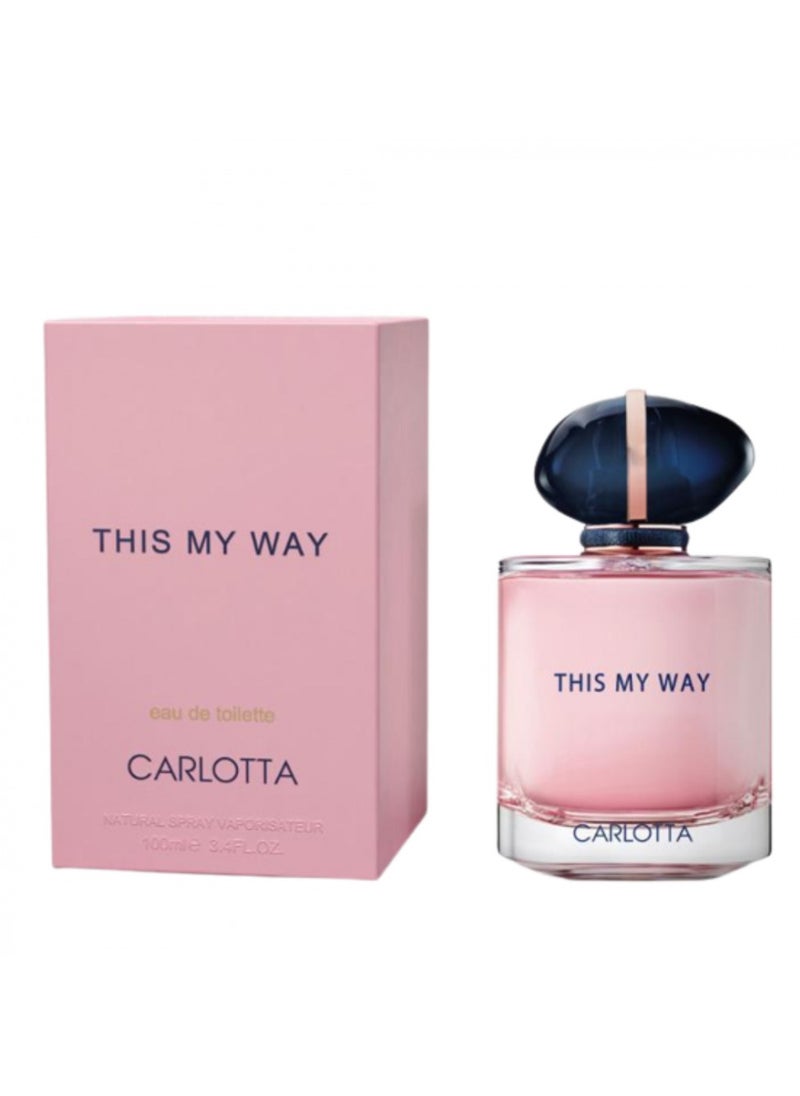 Carlotta 4 Pieces This My Way Carlotta Perfume EDT 100ML  - Image 2