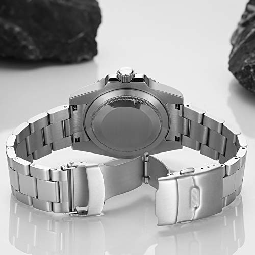 ADDIESDIVE Automatic Diver Watches for Men Steel Band Waterproof 200 M Black Dial Dive Watch - Image 5