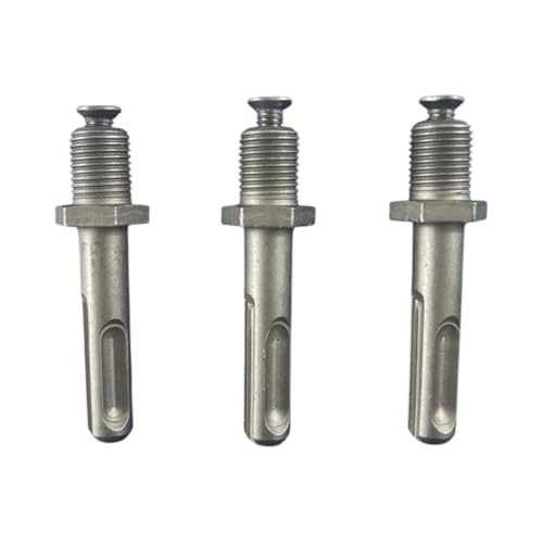 Jon Bhandari Tools 3pc SDS Plus Adapter 1/2” x 20UNF (12.5mm) | SDS+ Drill Chuck Converter for Rotary Hammer Drill | Heavy Duty SDS Plus to Threaded Adapter | Impact Drill Bit Converter Tool - Image 1