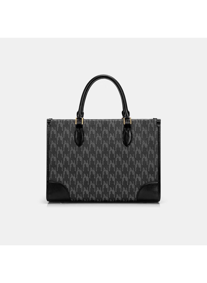 Nucelle Women's Handbag, New Style Duck-style Briefcase Tote Bag, Shoulder Crossbody Bag, Vintage Floral Pattern, High-end Feel, Handheld Women's Purse - Image 5
