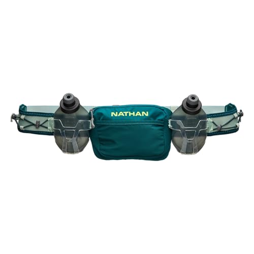 Nathan Running Belt Hydration with Flasks, Storage Pockets, Trail Mix Plus, Running Water Bottle Belt, Insulated, Walking, Hiking - Image 1