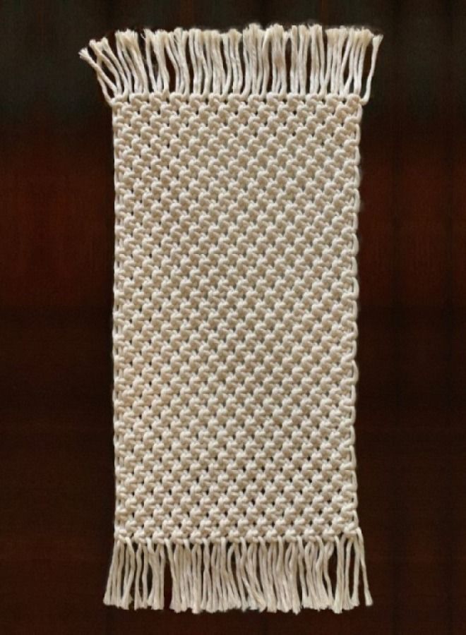 macrame sanu Table runner/ table mat/ handmade macrame Table runner with 6 nos table mats boho style , Newly added Extra large(172x36cm)  - Image 2