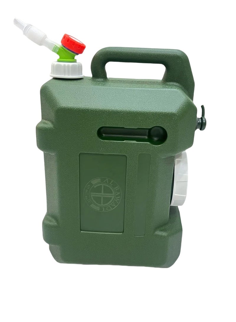 البوادي خزان مياه للتخييم، دلو تخزين سعة 24 لتر مع صنبور موزع الصابون، مادة صديقة للبيئة - Image 4