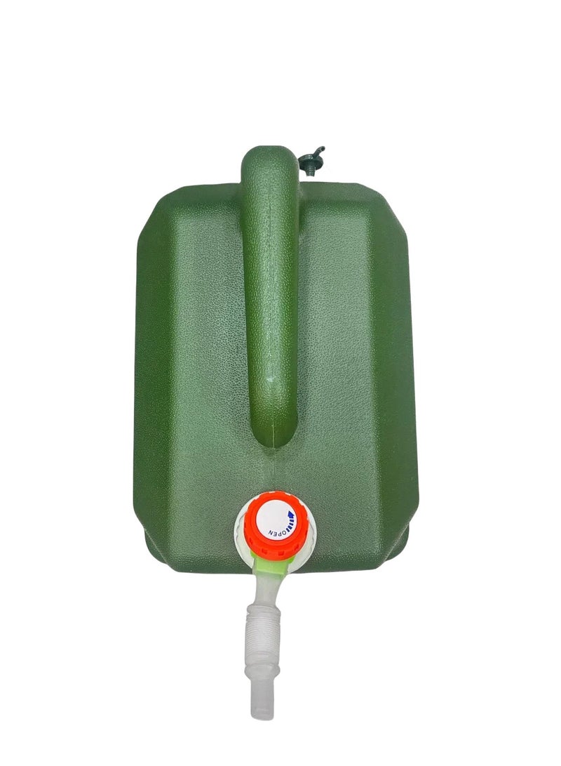 البوادي خزان مياه للتخييم، دلو تخزين سعة 24 لتر مع صنبور موزع الصابون، مادة صديقة للبيئة - Image 5