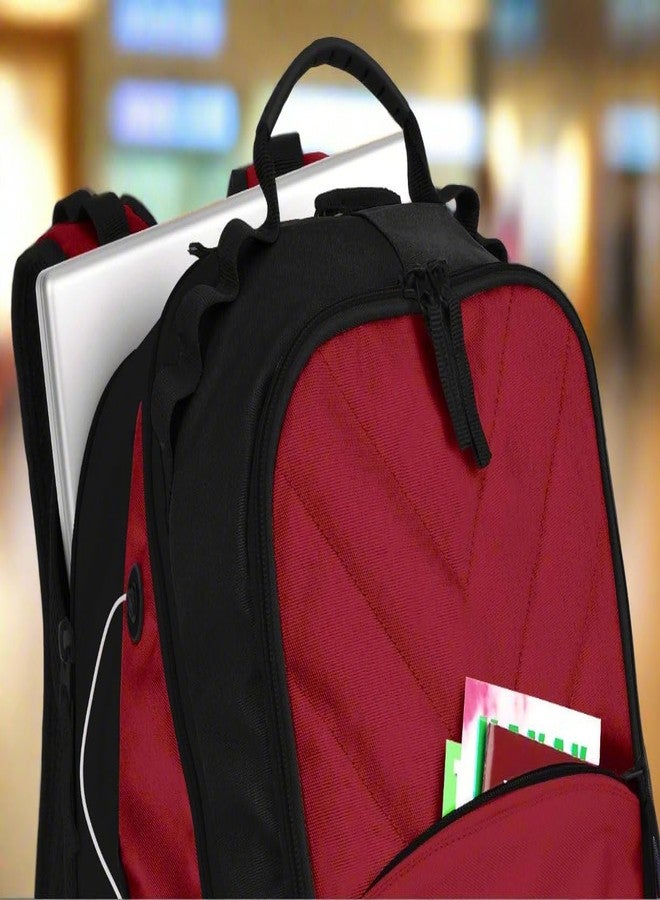 Broad Bay Texas Tech Backpack Official TTU Laptop Computer Bag (RED) - Image 4