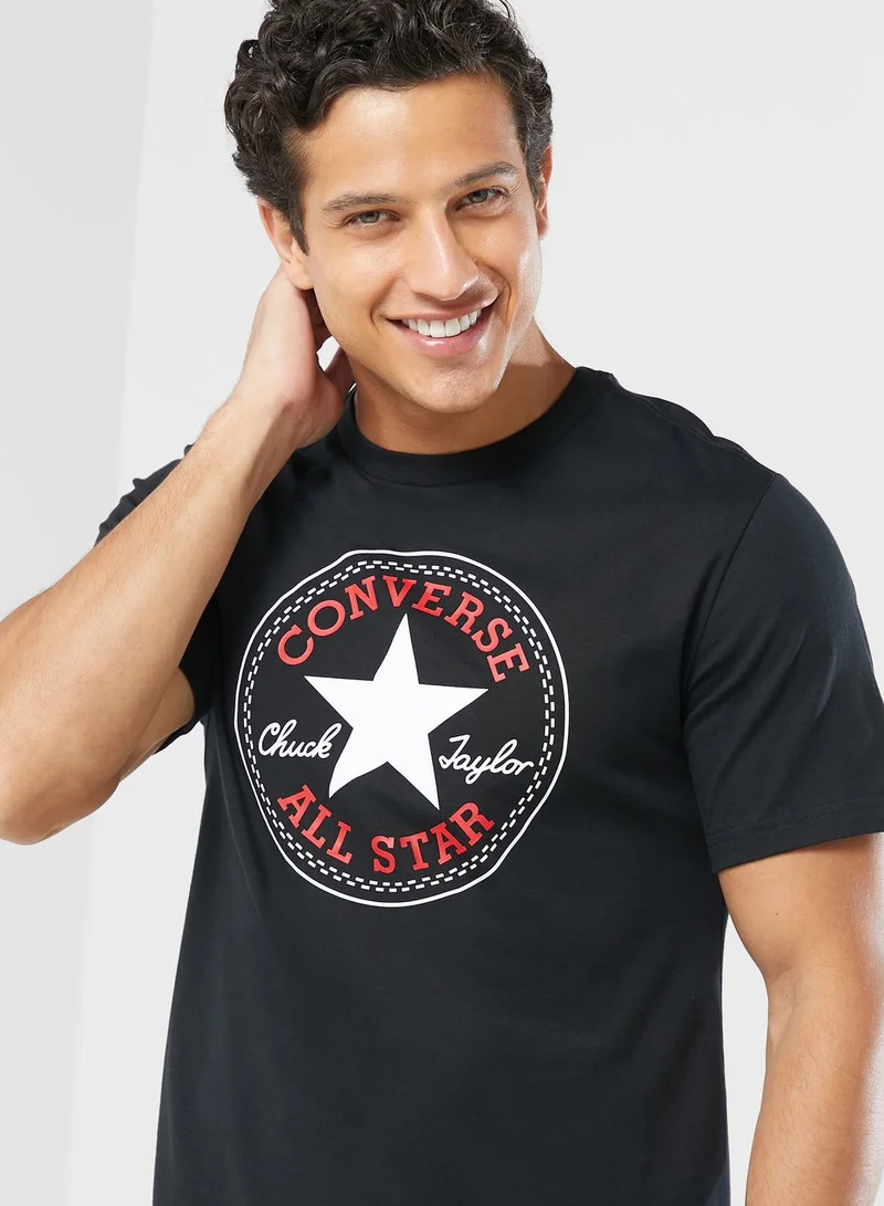CONVERSE Standard Fit Center Front Large Logo Star T-Shirt