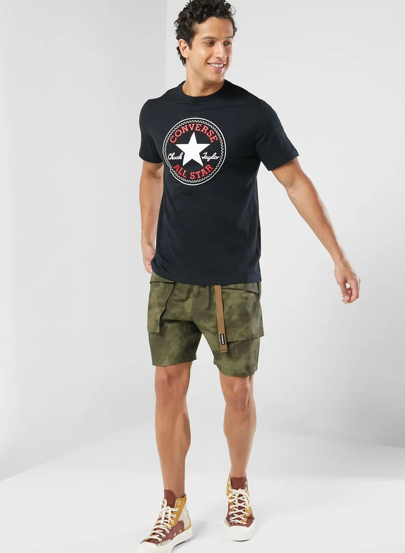 CONVERSE Standard Fit Center Front Large Logo Star T-Shirt