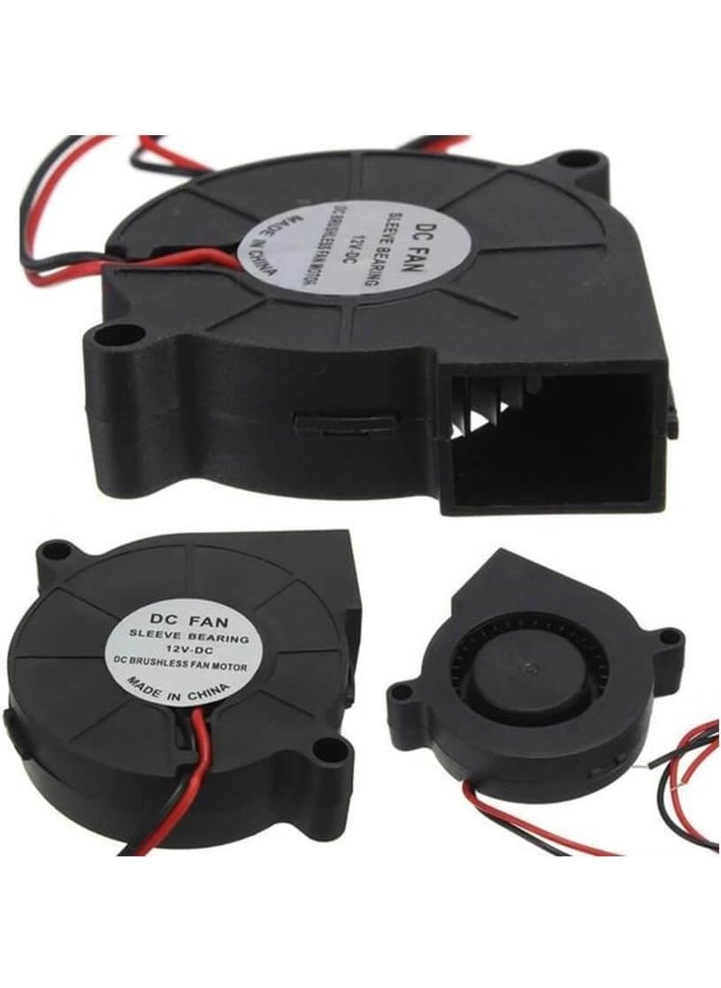 Koodmax - 5015 12V Dc Snail Fan 12V 2-Pin 3D Printer Cooling Fan Centrifugal Blower Brushless Fan - Image 1