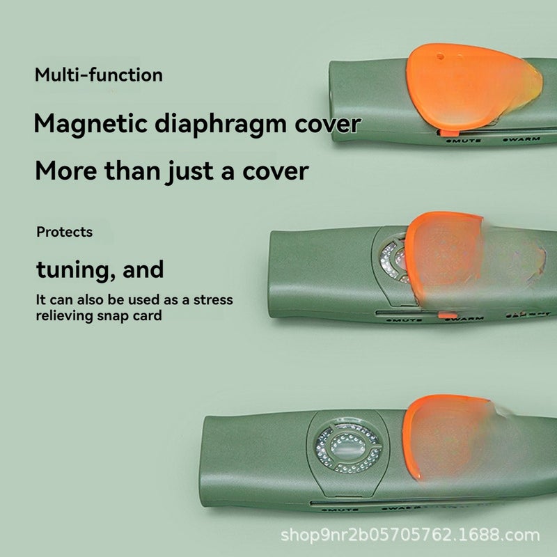 Pro-grade Kazoo, Two-stage Switching Tone, Multi-functional Magnetic Suction Diaphragm Protection Cover, Six Colors to Choose, Gift for Music Lover and Kids - Image 5