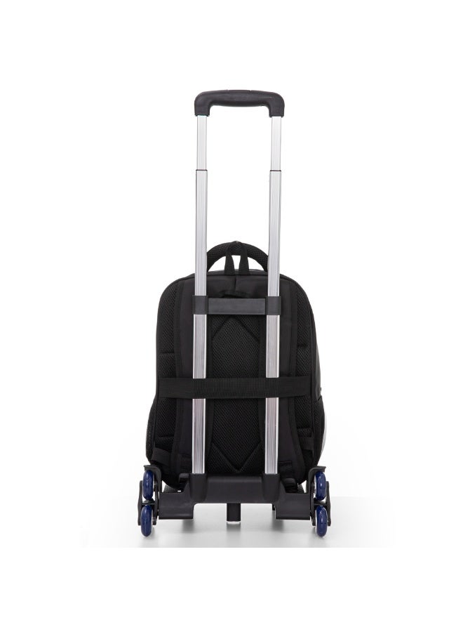 Eazy Kids 16” Backpack w/ Universal School Bag Trolley – Black - Image 3